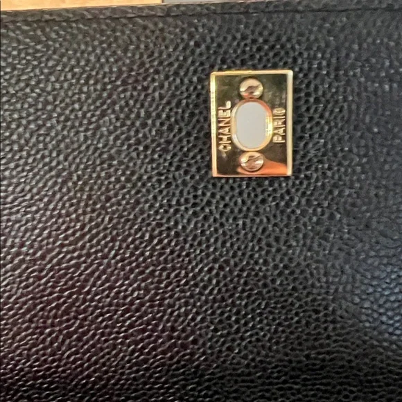 Vintage Chanel Kelly Flap Bag Black Caviar Gold Hardware - Picture 11 of 11